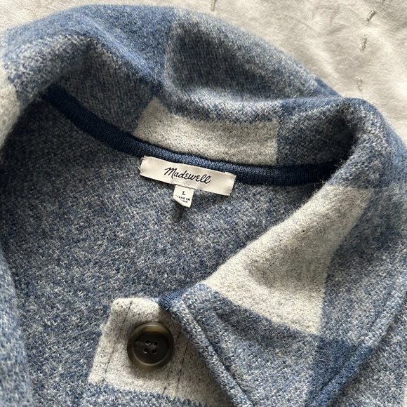 (Re)sponsible Boiled Wool Sweater Jacket in Buffalo Check - Picture 9 of 12
